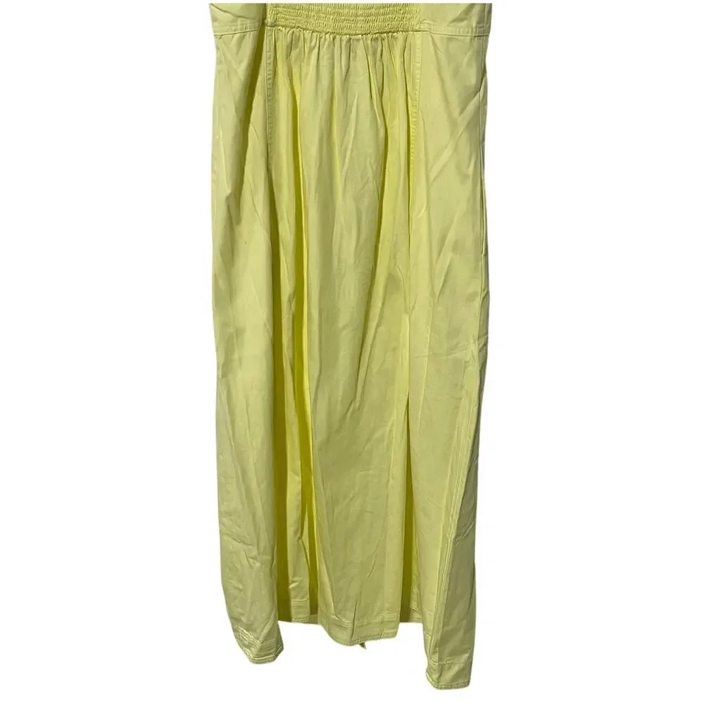 FREE PEOPLE WOMENS SIZE LARGE JUST JILL MAXI DRESS YELLOW BOHO NEW - Picture 10 of 13